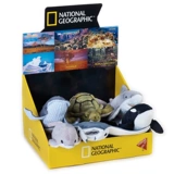 National geographic, морская плюшевая игрушка, большая белая акула, дельфин