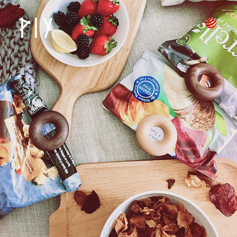 实木甜甜圈封口夹食品家用零食奶粉茶叶厨房调料薯片包装防潮密封,淘宝优惠券,粉丝福利购,淘宝优惠卷