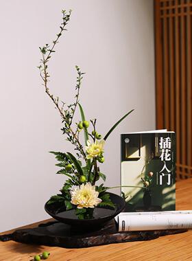 专用水仙花陶瓷禅意盆苔玉底座