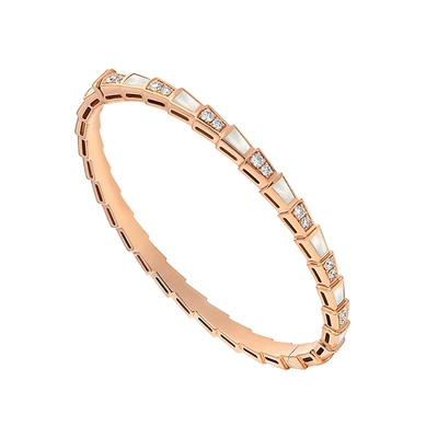 Золотой импортный браслет, 18 карат, розовое золото, США, простой и элегантный дизайн