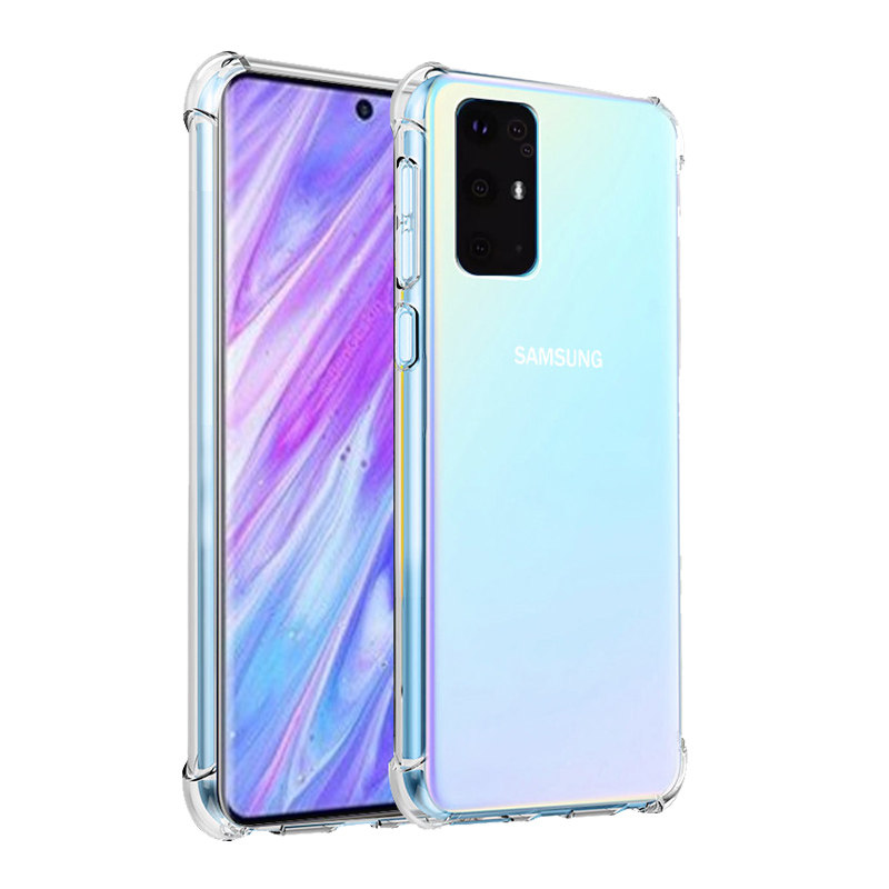 三星S20+手机壳硅胶防摔Samsung galaxy S20Ultra透明s7/s8/s9全包S22气囊20fe男女note10+新s10+创意21ultra