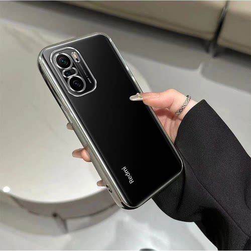红米k40手机壳k40pro透明k40s游戏增强版双面全包磁吸玻璃薄翻盖 - 图0