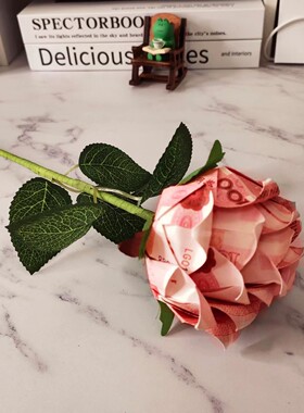 中秋节礼物手工diy礼物玫瑰花制作礼物diy有钱花花束材料包生日女