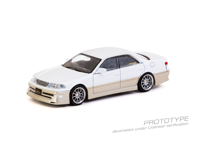 Tarmac Works 1:64 丰田 VERTEX Toyota Mark II JZX100 金属白 - 图3