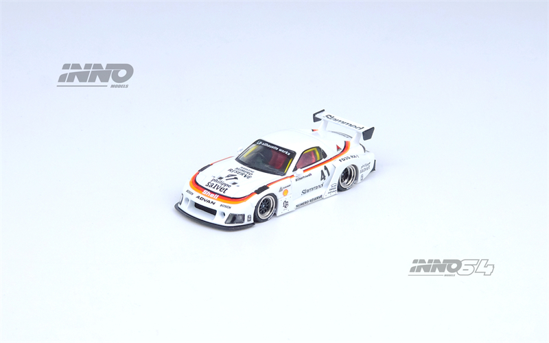 INNO 1:64 马自达 MAZDA RX7 (FD3S) LB-SUPER SILHOUETTE 白车模 - 图1