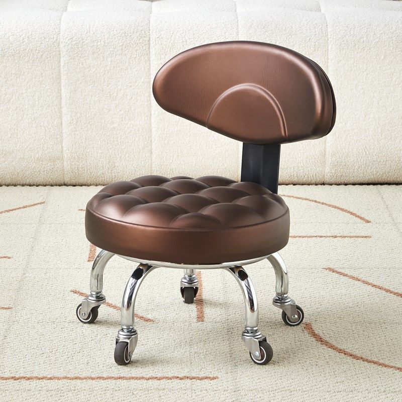 万向轮滑轮矮凳美缝小凳子家用静音带娃学步圆凳带轮移动靠背椅子,淘宝优惠券,粉丝福利购,淘宝优惠卷