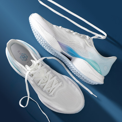 李宁超轻22代跑步鞋男2025新款夏季透气运动鞋网面男鞋ARBV001 - 图0