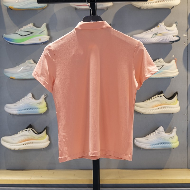 李宁POLO衫女2025夏季新款翻领商务休闲T恤速干凉感短袖APLU190,淘宝优惠券,粉丝福利购,淘宝优惠卷