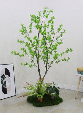 仿真绿植高端轻奢室内客厅大型盆栽仿生假植物造景落地摆件