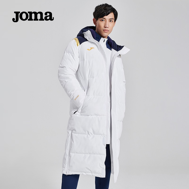 JOMA/荷马运动棉衣冬季长款棉服男子加厚保暖防风足球训练大衣