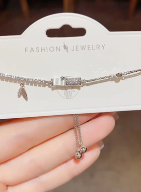 新中式简约气质猫眼石竹节手链冷淡风时尚高级感精致轻奢食指戒女