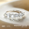 Five Princess Diamond Row Ring PT950 Platinum
