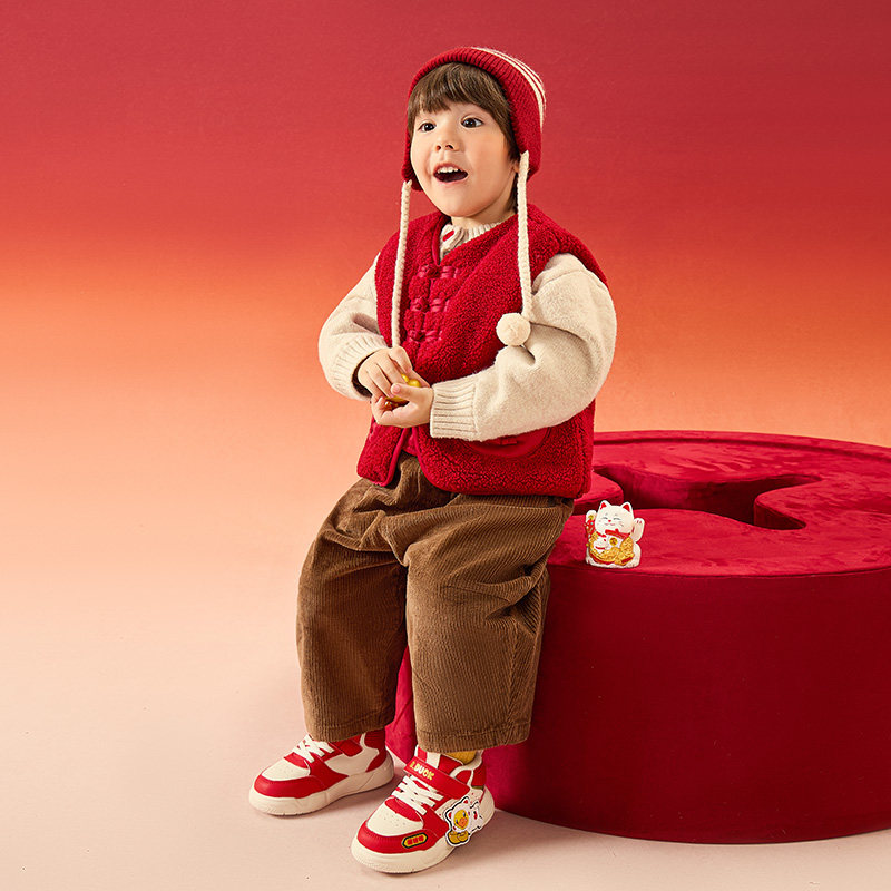 小黄鸭童鞋2025冬季新年款儿童板鞋女童棉鞋男童运动鞋加绒保暖潮,淘宝优惠券,粉丝福利购,淘宝优惠卷