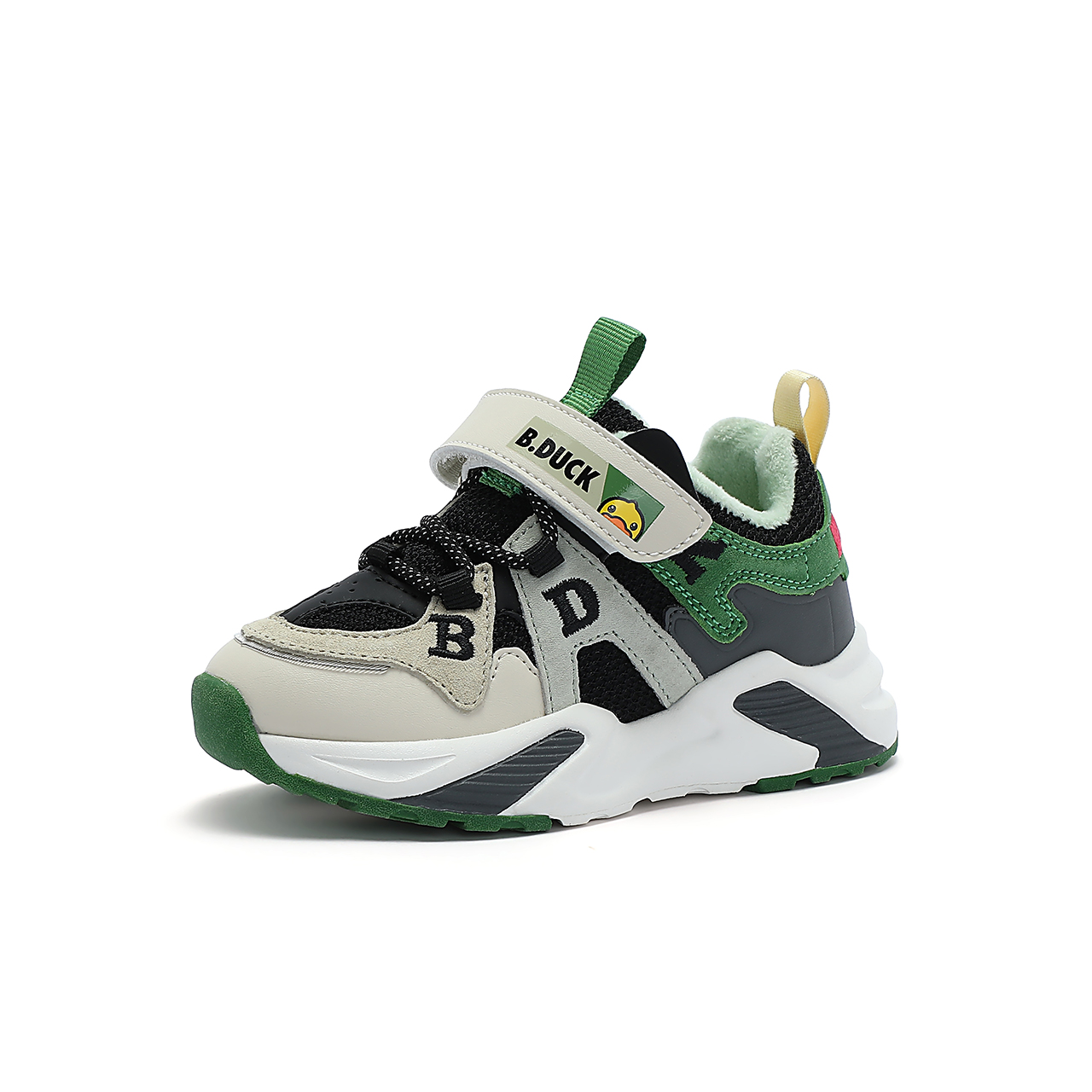 B.Duck小黄鸭童鞋男童运动鞋二棉冬季新款儿童鞋子男孩棉鞋加绒潮