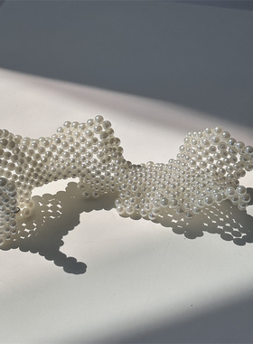 波浪湾湾~ 个性珍珠串珠花边弯弯串珠手链