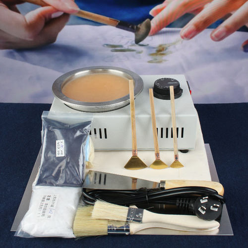 贵州苗族手工蜡染diy工具材料包套装蜡刀熔蜡器靛蓝粉染料套装 - 图0