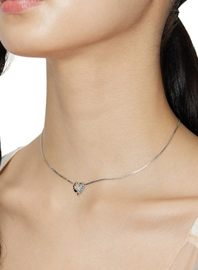 YVMIN尤目欧泊项链银饰女锁骨链
