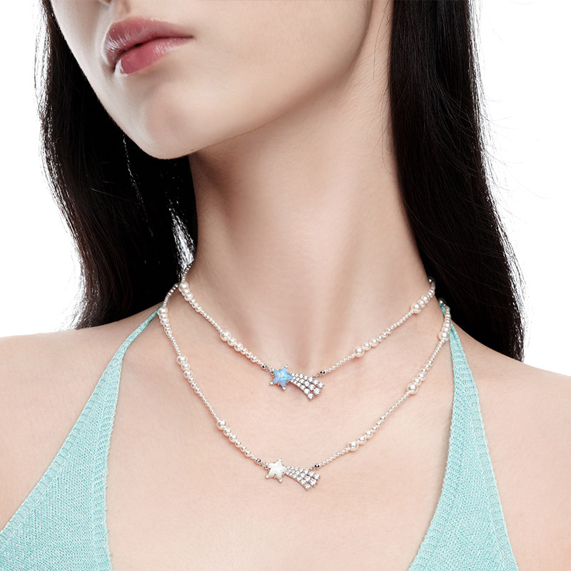 YVMIN尤目 流星贝珠项链女款毛衣链设计师新年生日礼物新品,淘宝优惠券,粉丝福利购,淘宝优惠卷