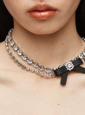 YVMIN尤目蝴蝶结宝石项链