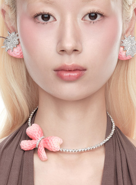 YVMIN尤目 蝴蝶草莓项圈钻石choker项链圣诞生日礼物【新品】
