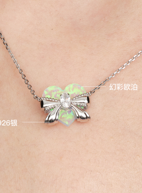 YVMIN尤目 单颗爱心项链女925银锁骨链生日礼物设计师新品
