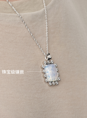 YVMIN尤目水晶熊宝石边吊坠