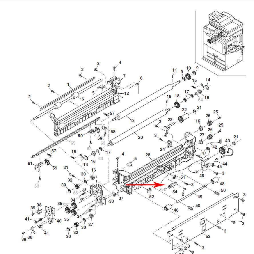 原装夏普AR MX-M623N M753N M623U M753U纸张通过检测传感器 - 图0