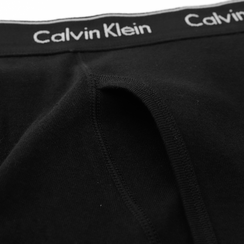 美国正品 Calvin Klein男士平角内裤ck短裤logo棉质透气3条礼盒装 - 图0