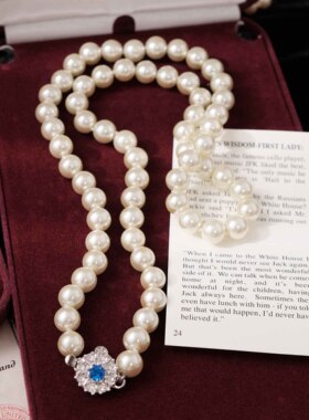 Vintage古董首饰珍珠水晶手链