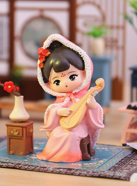 汉服玩偶摆件四大美女娃娃文创礼