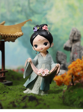 麻雀树脂装饰古风桌面手绘摆件