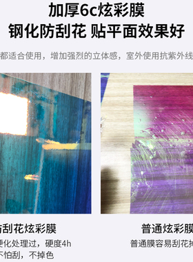 炫彩膜镭射纸透光塑料手工