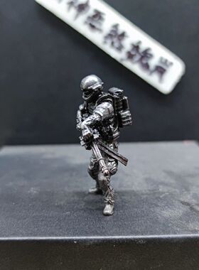 做旧复古实心黄铜机甲桌面装饰收藏套装兵人模型摆件未来世纪