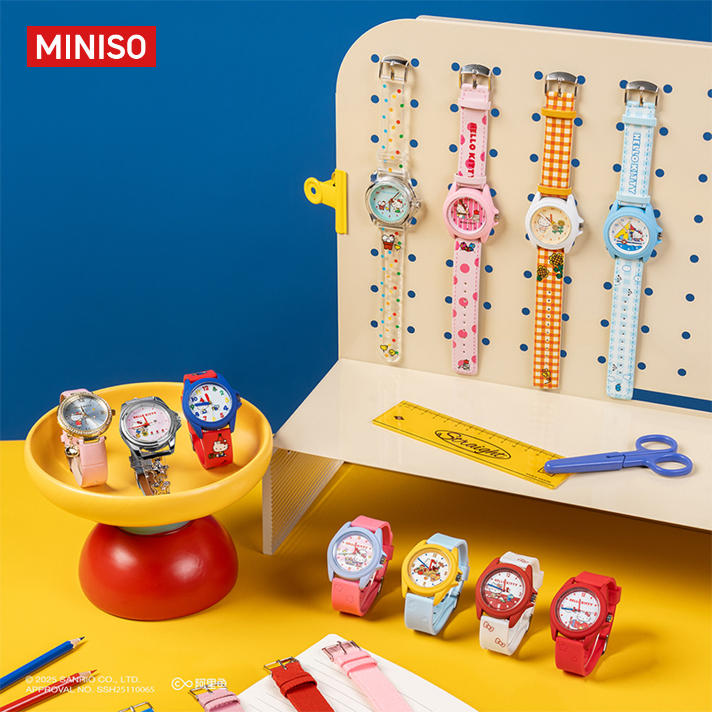 MINISO名创优品Hello Kitty款童趣时光系列手表盲盒潮玩饰品礼物,淘宝优惠券,粉丝福利购,淘宝优惠卷