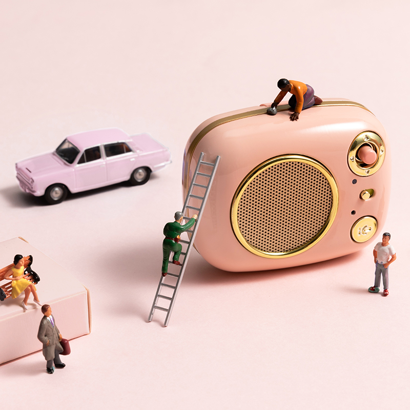 miniso名创优品旗舰店MINISO/名创优品 方糖语音便携蓝牙音箱迷你小音响0