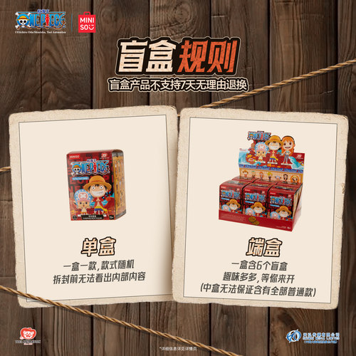 MINISO名创优品航海王经典角色系列手办盲盒摆件礼物海贼王路飞 - 图2