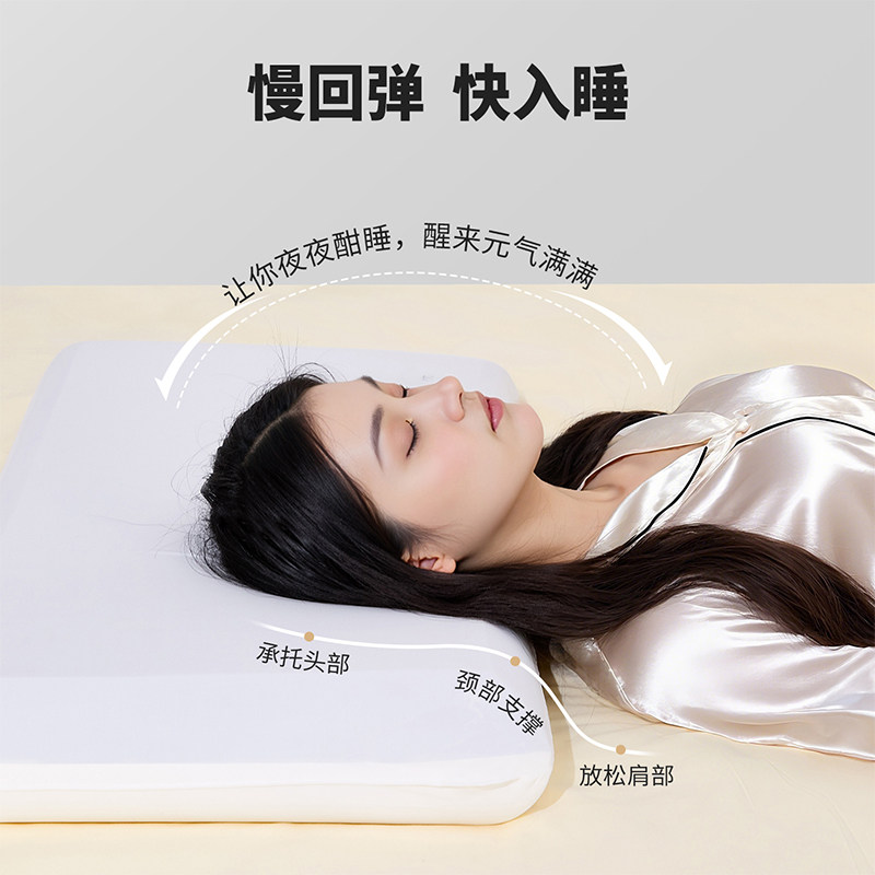 MINISO名创优品慢回弹释压护颈记忆枕芯枕头助睡眠卧室酒店舒适,淘宝优惠券,粉丝福利购,淘宝优惠卷