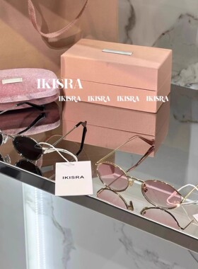 复古金属镜架椭圆形墨镜围感眼镜