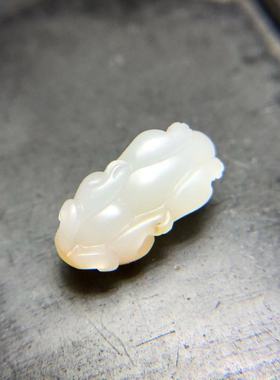 幽悠居新疆和田玉瑞兽手串吊坠