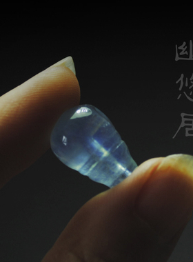幽悠居天然海蓝宝手串佛头特价