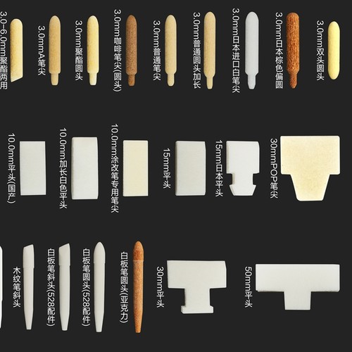 各类油漆笔头加长丙烯马克笔替换笔头记号笔替换笔芯中性油漆笔尖 - 图1