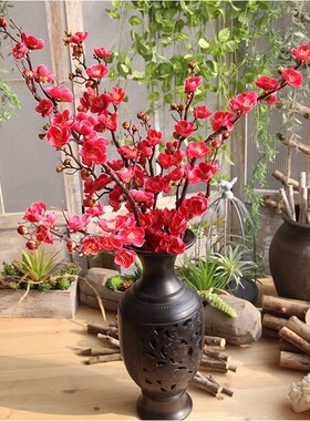 折柳舞蹈假梅花枝仿真手持桃树枝道具花柳枝中国古典舞假花朵拍照