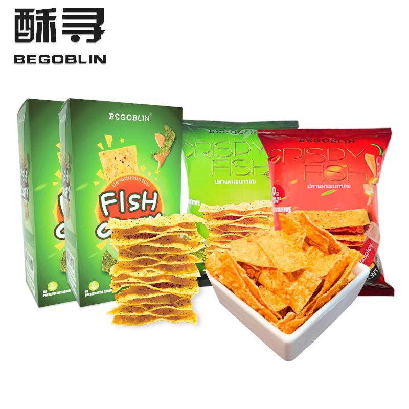 泰国进口买3送1酥寻鱼脆片味薯片 BEGOBLIN酥寻店铺膨化食品
