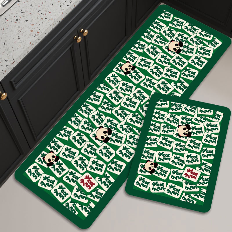 Dopamine kitchen floor mat is anti-slip, oil-proof and wipeable