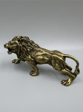 装饰实心迷你狮子王茶宠纯铜镇纸