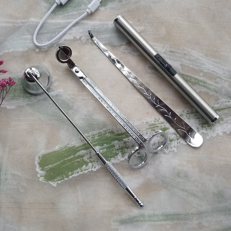 香薰蜡烛托盘工具剪刀烛芯夹烛剪灯芯剪灭烛器灭烛罩灭火钩三件套,淘宝优惠券,粉丝福利购,淘宝优惠卷