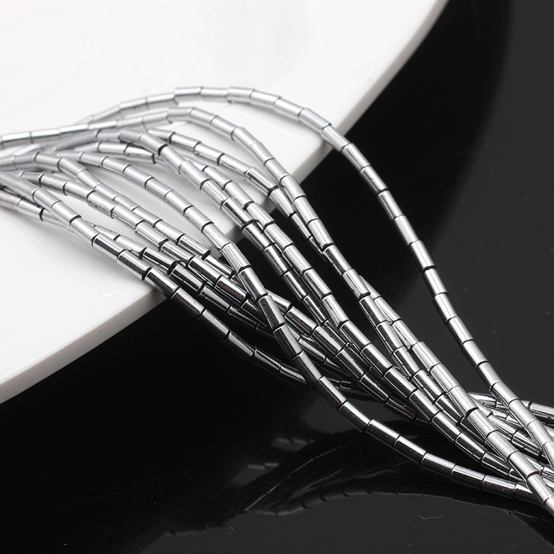 金色银色黑色小圆管子管珠手链项链散珠配珠串珠小隔珠diy配件 - 图2