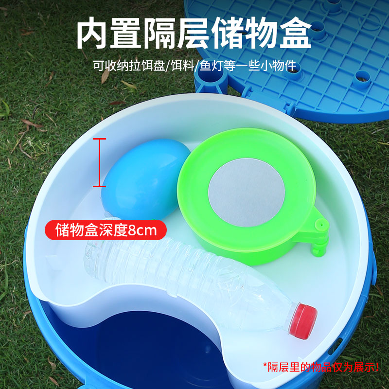 2024新款户外加厚多功能活鱼箱鱼护桶装鱼箱装鱼桶钓鱼桶渔具渔桶 - 图1