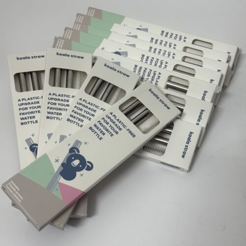 Owala Freesip保温杯配件/304不锈钢吸管/ Koala吸管套装24/32oz - 图0