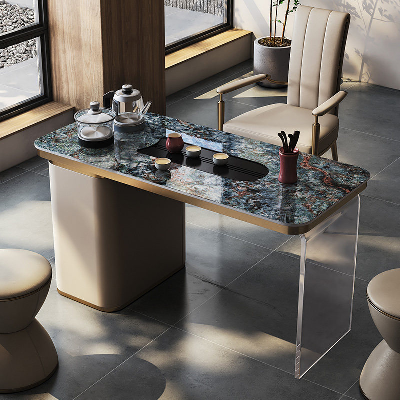 Mobeier 亚克力岩板茶桌悬浮感设计师款阳台茶台烧水壶一体,淘宝优惠券,粉丝福利购,淘宝优惠卷